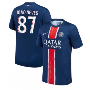 Paris Saint-Germain Joao Neves #87 Domaci Dres 2024-25 Kratak Rukavima